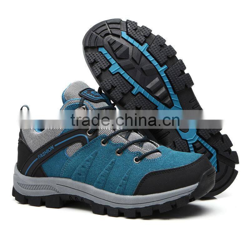 Lovers outdoor middle hiking traveling climbing Shoes boots for pedestrianism or sport can with villi or not