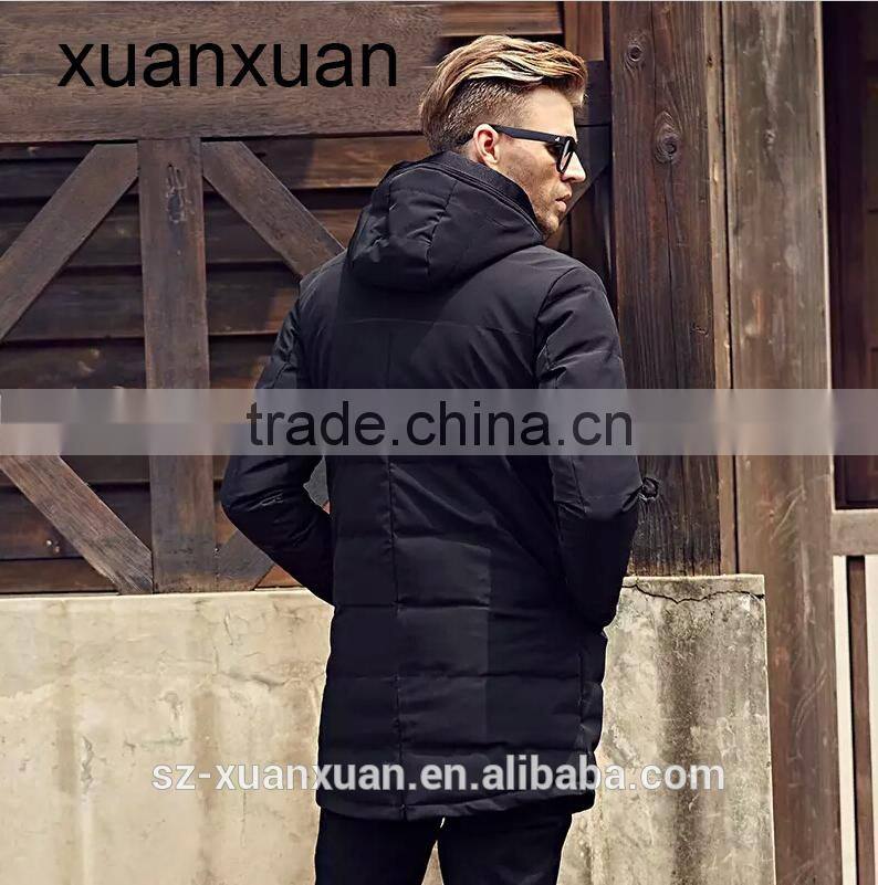 2017Customized down jacket winter thick padding coat for men