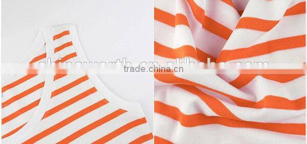 sunny popular design yarn dyed 100% cotton round neck t-shirt