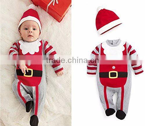 2016 new unisex christmas baby jumpsuit children winter