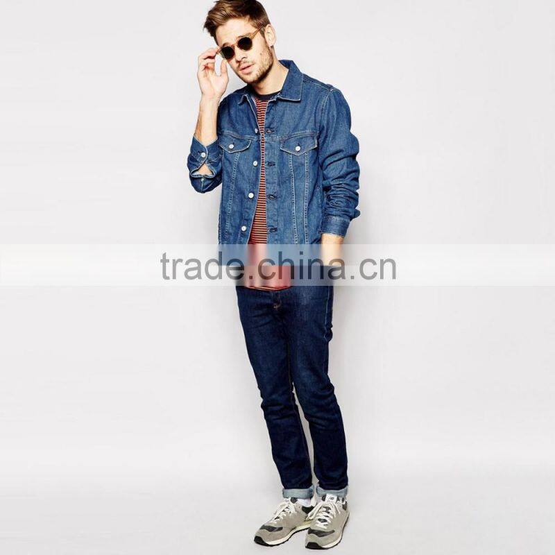 outdoor blue casual jacket men good quality custom logo