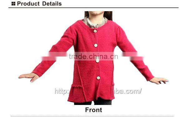 2014 New Desigan Long Sleeve Winter Baby Knitted Cardigan