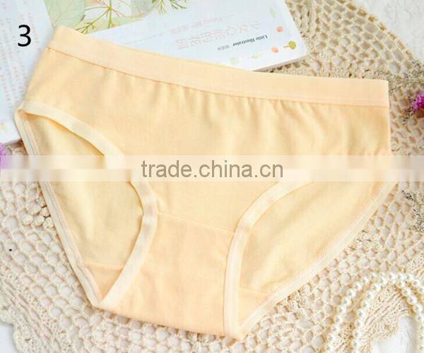 1pc 5 size cheap cotton mid waist breathable and comfortable girl underwear,lady underwear