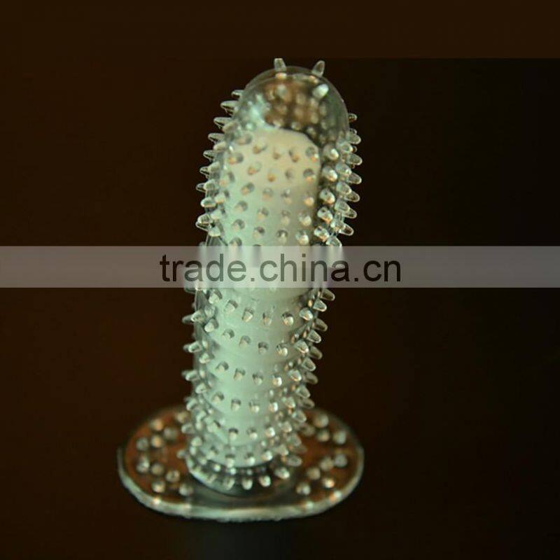 Reusable condom g spot stimulating condom cock enlarger