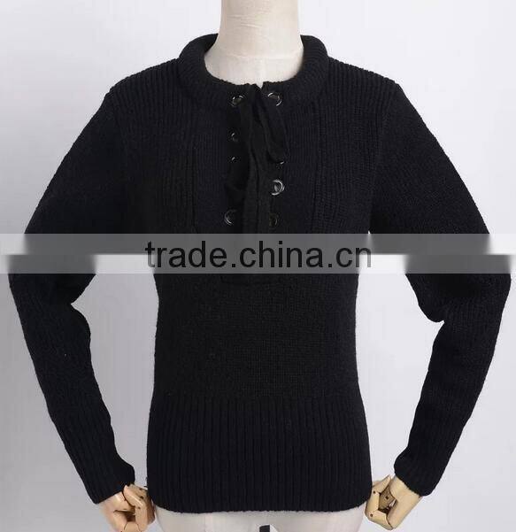 EY0899S 2016 Women Deep V-Neck Knit Pullover Sweater