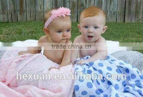 OEM factory or stocked designs 100% Cotton Baby Muslin Wrap swaddle Blanket Baby muslin swaddle