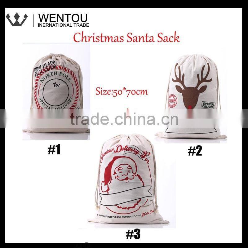 Personalized Christmas Canvas Santa Sack