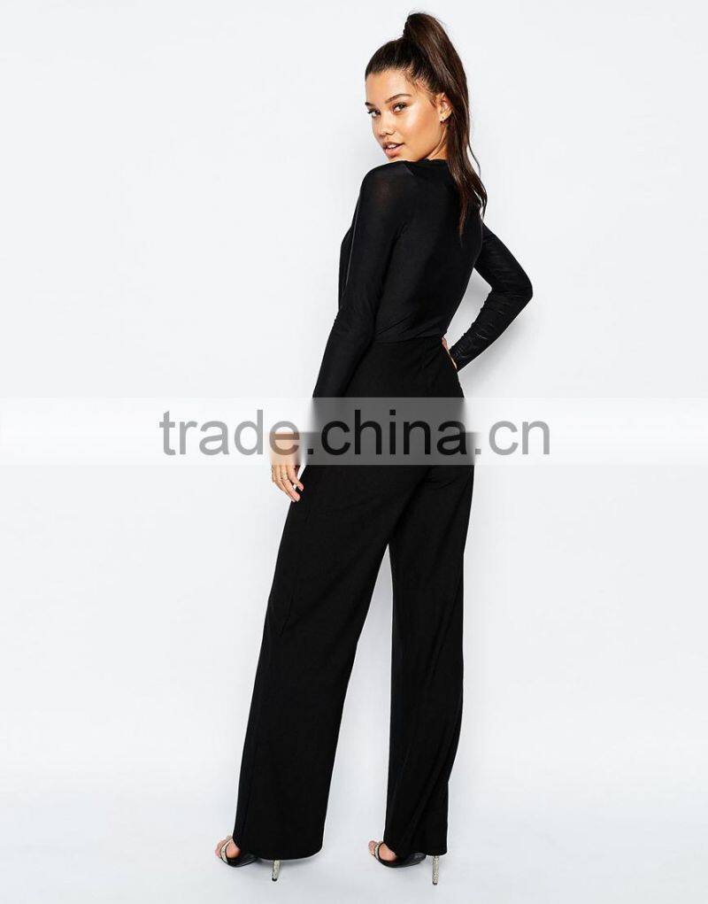 New arrival plus size women clothing wholesale sexy V neck rompers jumpsuits for women 2015