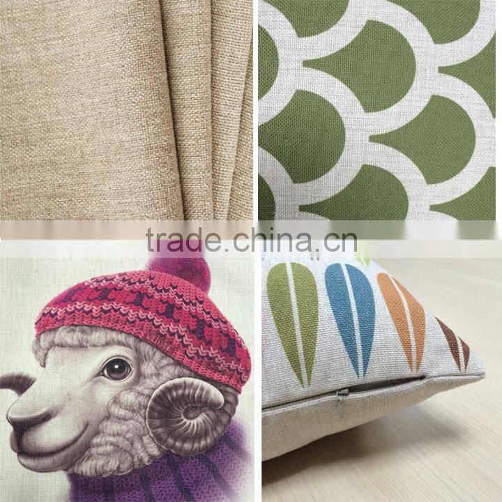 natural linen color sofa customize hot sale cushion cover