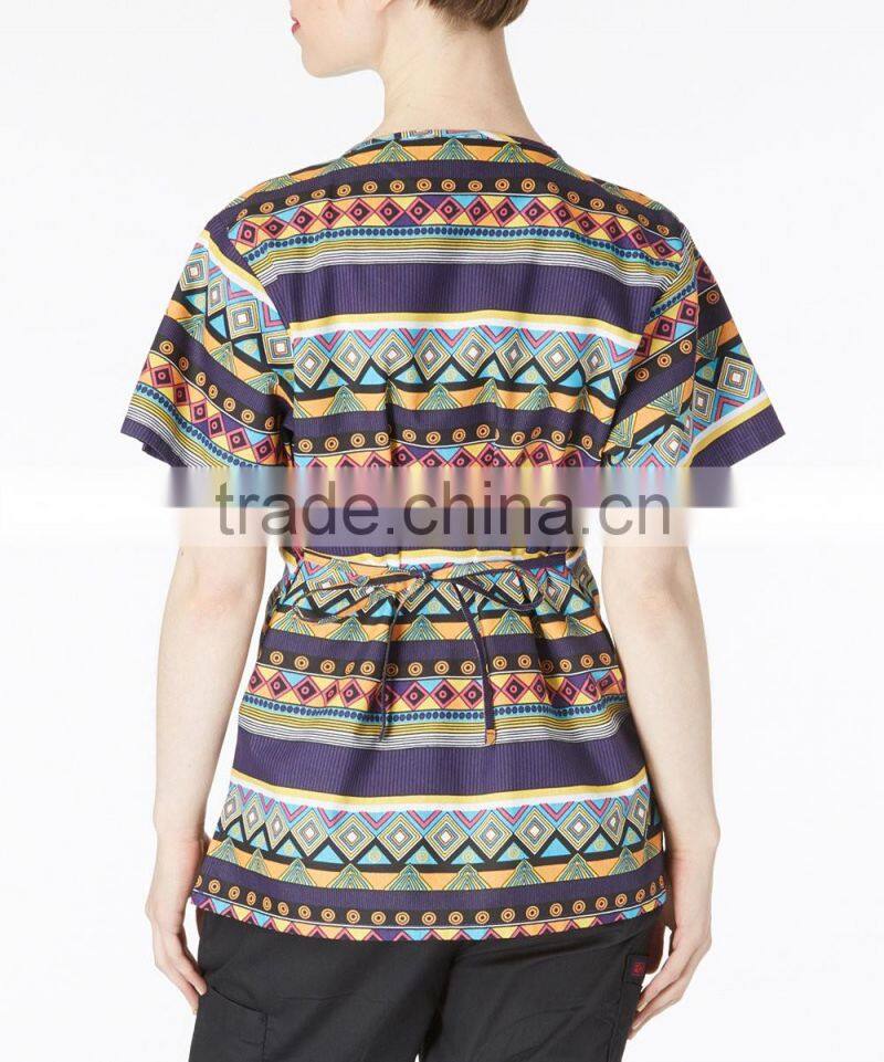 New style wholesale custom nurse uniform medical scrub Top hospital fashionable nurse uniform designs