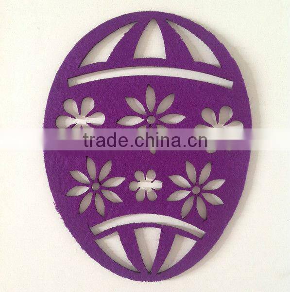 Wholesale Easter Decoration 3mm Lovely Felt Easter Egg