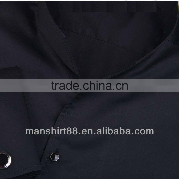 2017 Mandarin collar French cuff dress/tuxedo shirt