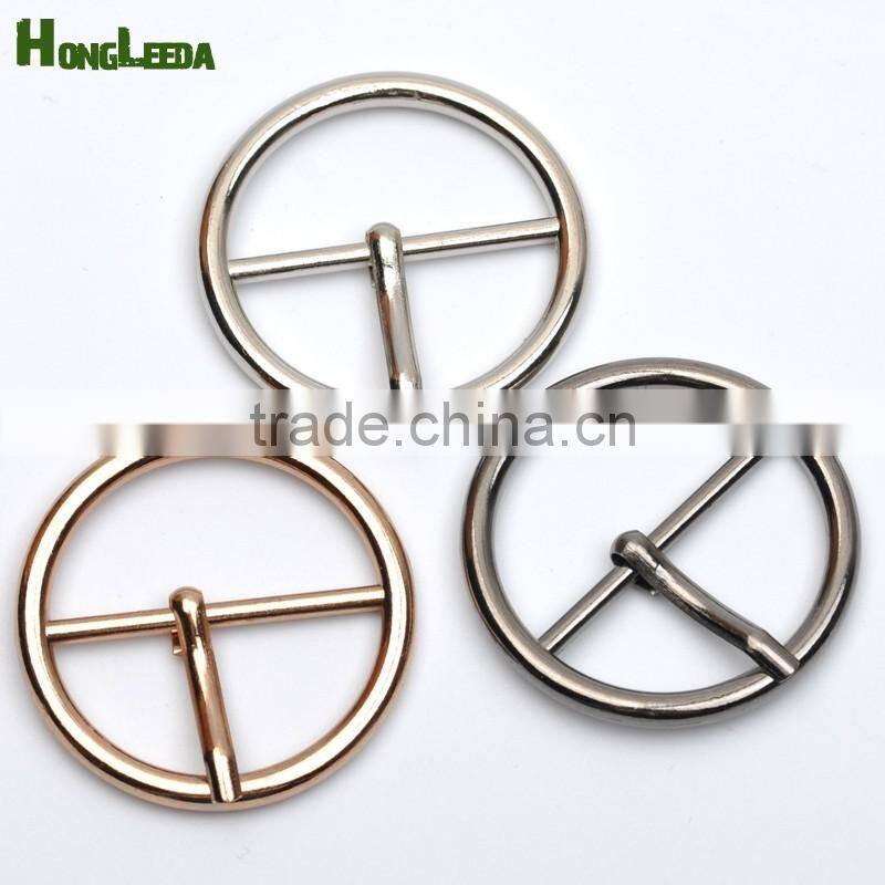 30mm 1.2inch metal alloy pin buckle big round belt bag buckles nickle,black,gold colors BK-084