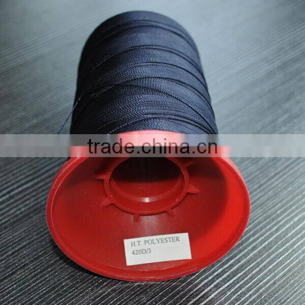 420d/3 high tenacity poly filament sewing thread