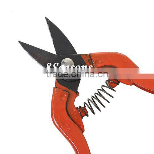 Orange-Red Convenient Multi Functions Scissors Flexible Steel Jewelry Pliers