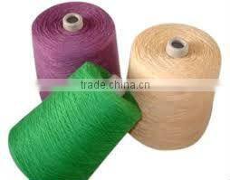 polyester colored ring spun yarn close virgin grade