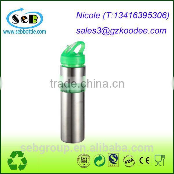 Various Size Plastic Water Bottle Fruit Infuser with Straw, BPA Free