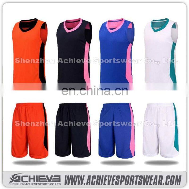 2017 latest basketball jersey design sublimation design your own logo