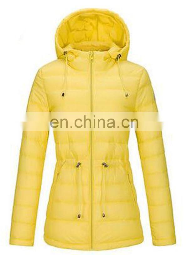 hooded woman winter down jacket for woman dress