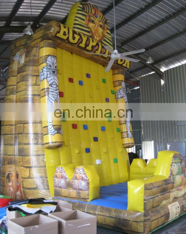 The Egyptian pharaoh inflatable climbing wall
