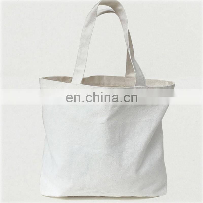 Hot popular white tote bag with customized logo wholesale