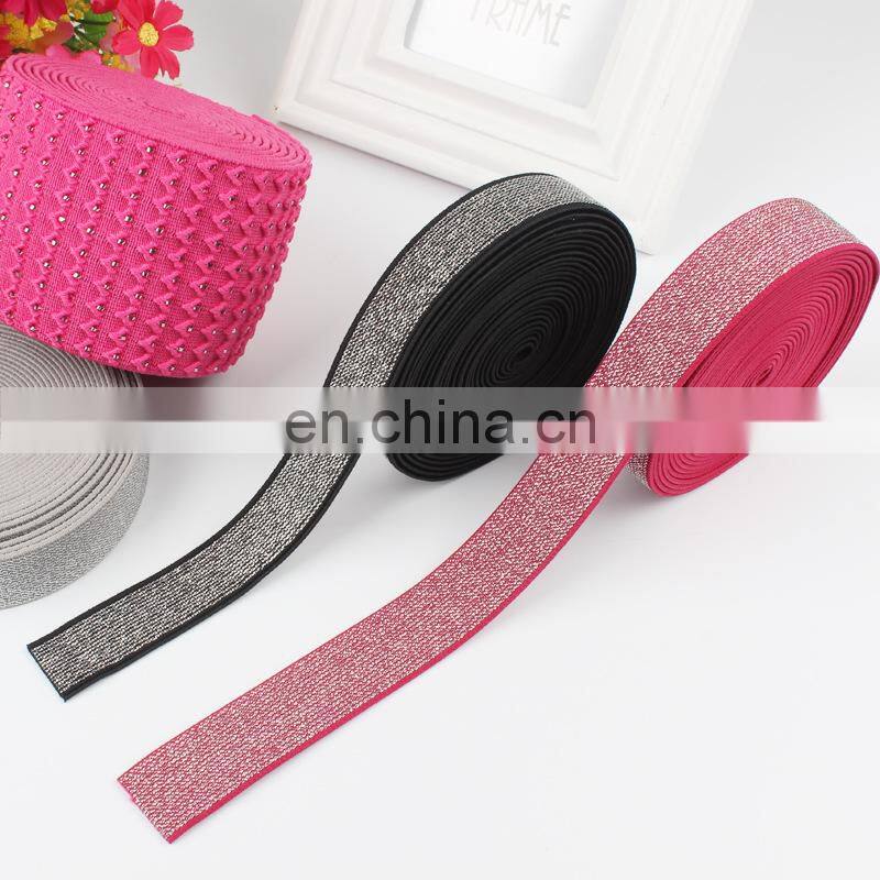 China manufacturer wholesale high elasticity customized wide black elastic band