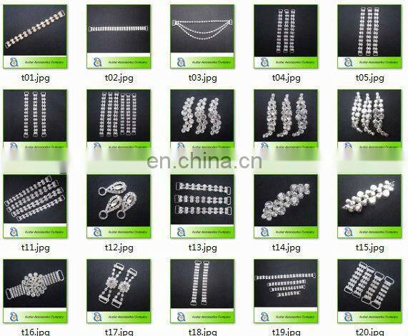 diamante bikini connector with Crystal AB stone & gold base for swimwear