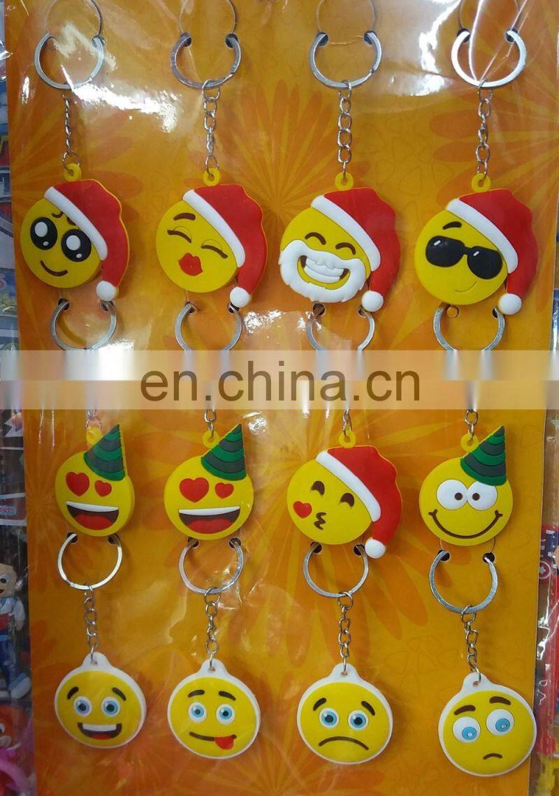 new developed 36 styles soft PVC emoji keychains