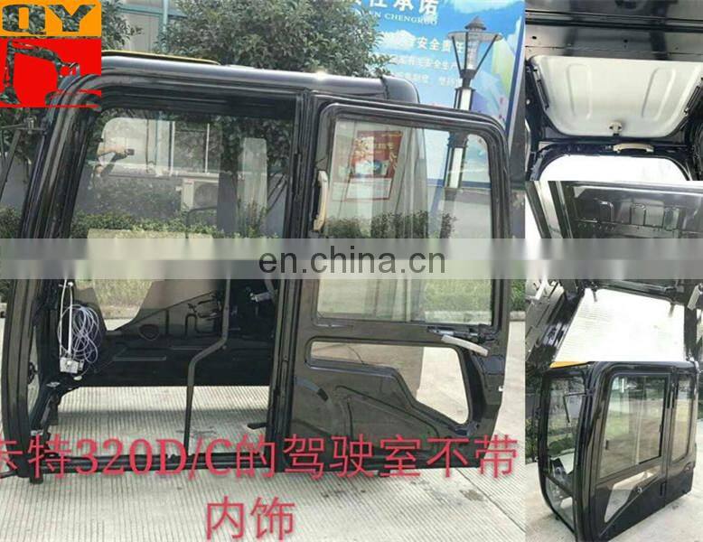 Factroy price 320C 320D excavator operator cab with electrical parts excavator cabin from China supplier