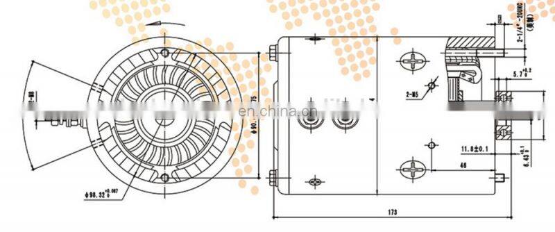 12V forklift motor with customization service