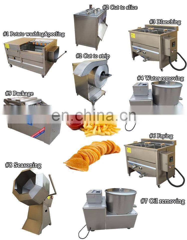 low budget potato chips making equipment mini frozen french fries line