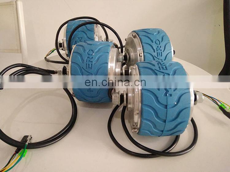 Low speed 4 inch hub motor with gear for trolley, for carts