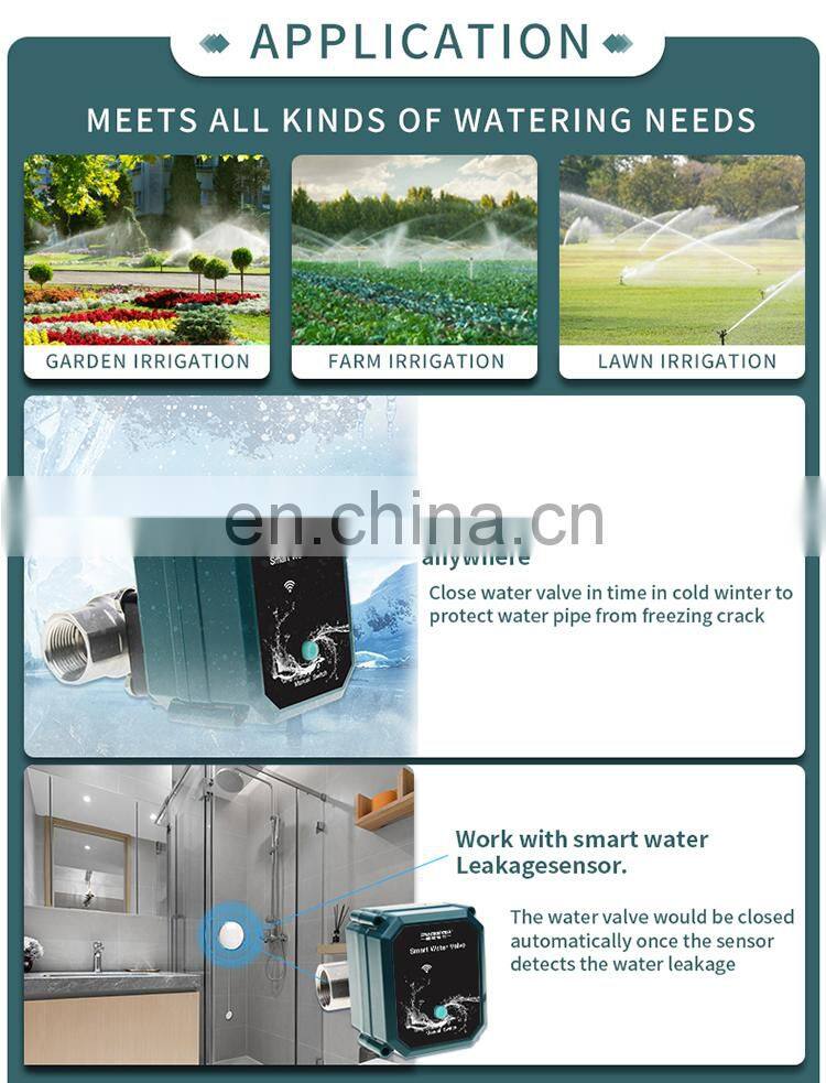 WiFi Control Wireless Water Timer TUYA App Digital Watering Irrigation Timer Water Valve
