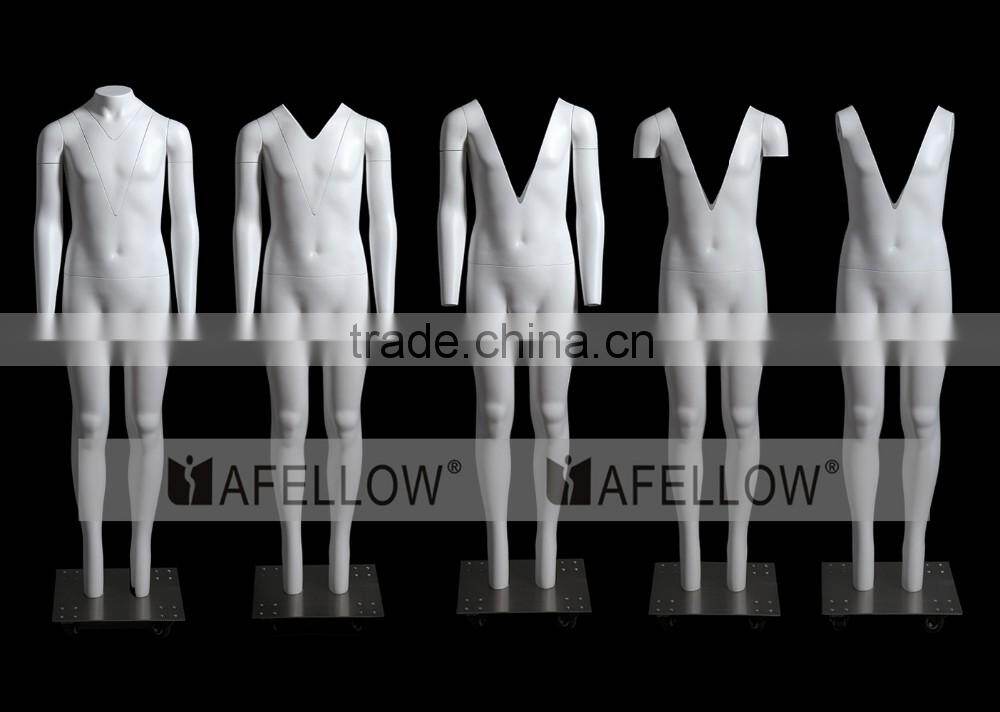 Wholesale 12 Years Old Fiberglass Model Children Full Body Invisibility Ghost Mannequin Girls and Boys Mannequins Dummy GHK112