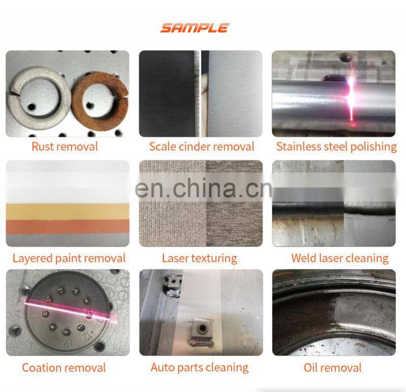 Portable Type 100w handheld laser cleaning machine rust removal