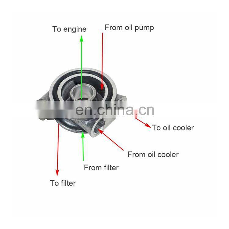 Durable improved auto parts oil cooling oil filter thermostat adapter connector car car oil cake