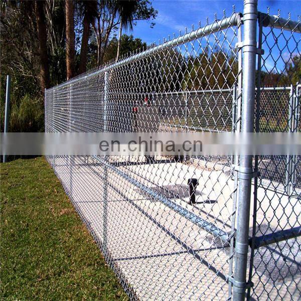 Professional cheap pvc Chain link fence for football field fence for sale