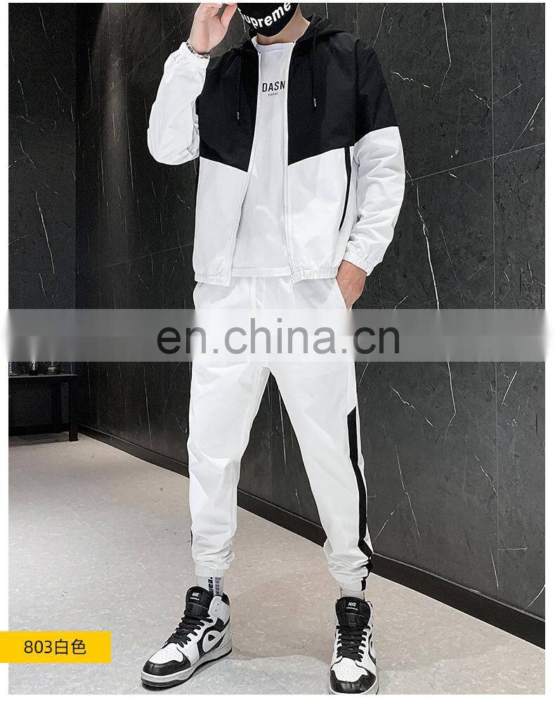 Wholesale 2-pieces men's plus size big and tall sports and leisure sports sets jogging suit custom men's suit