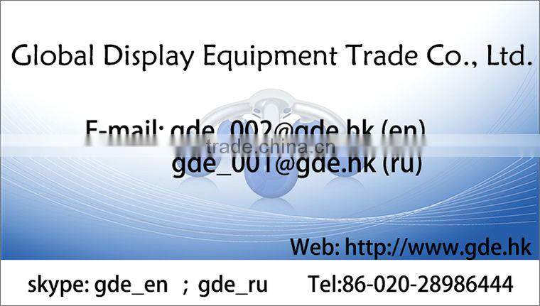 Metal chrome 7 beads supermarket display hook to wall mounted