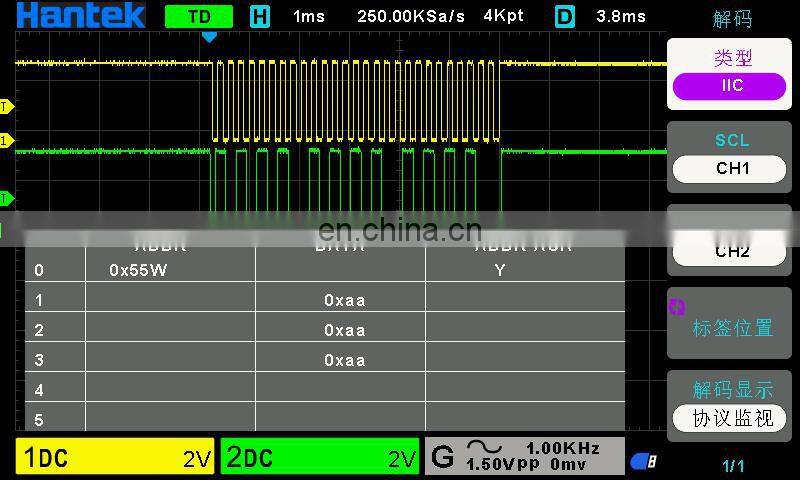 Hantek DSO2D10 2 Channel 100MHz 1GSa/S Digital Storage Oscilloscope With 1CH AWG Signal Generator