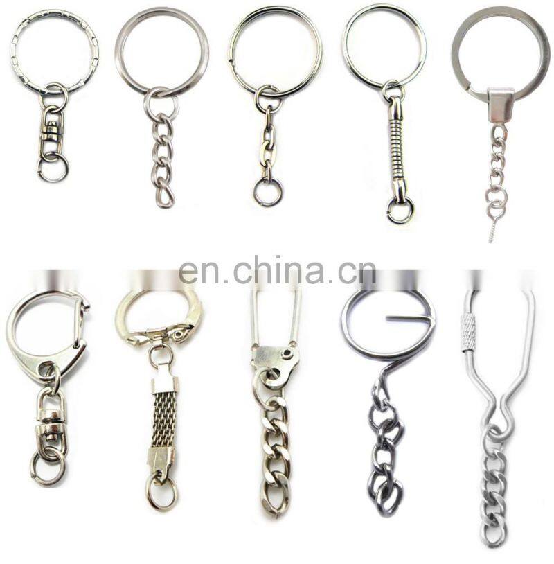 Fashion High Quality Metal Split Ring With Chain And Screw