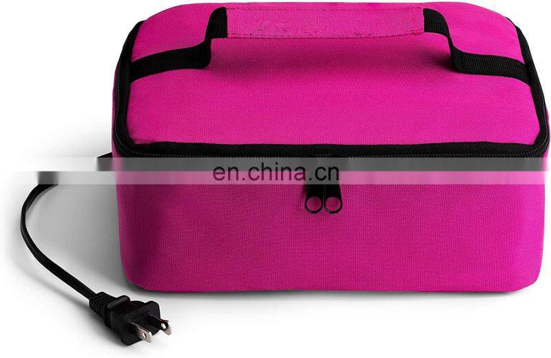 Portable 12V Heating Lunch Bag Portable Food Box for Food Warming With DC Adapter