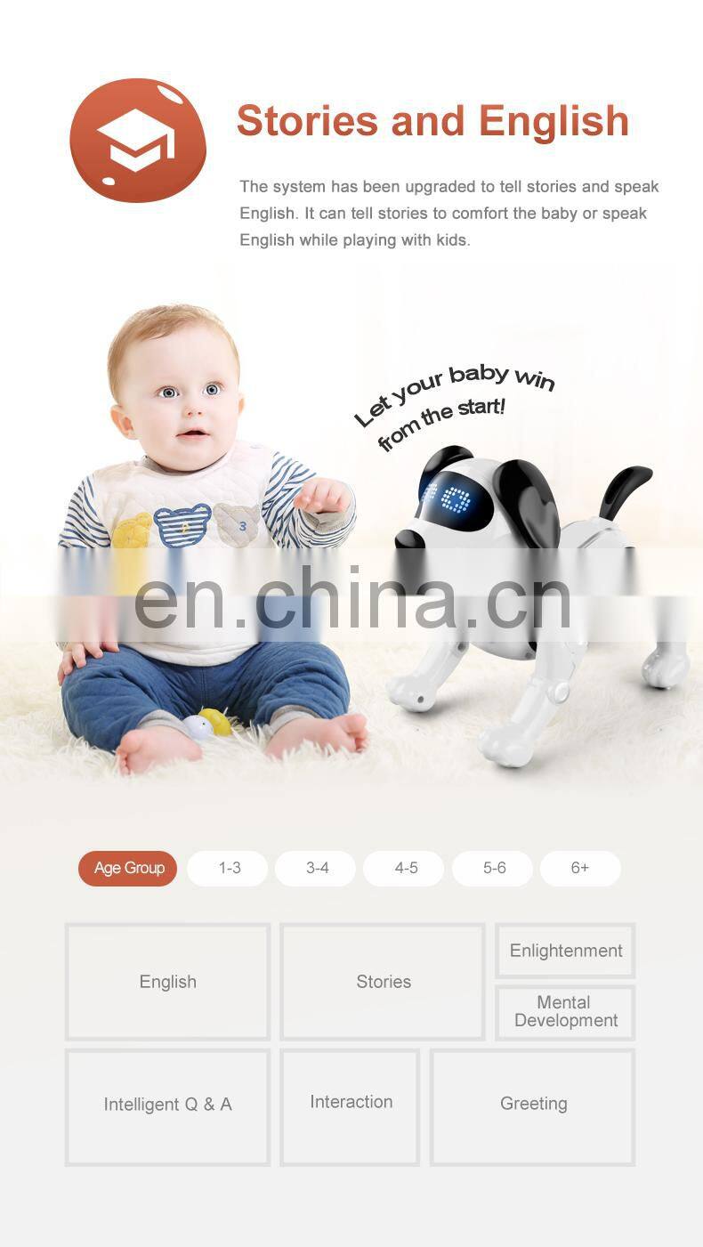 2022 New RC Robot JJRC R19 Intelligent Toy Interactive Singing Storytelling Remote Control Robot Dog Gift For Kids