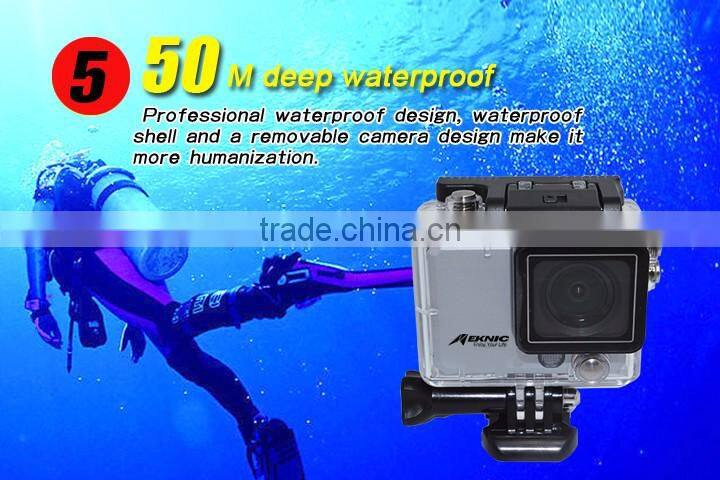 170 Degree Wide Lens 50m waterproof 4k wifi Action Camera