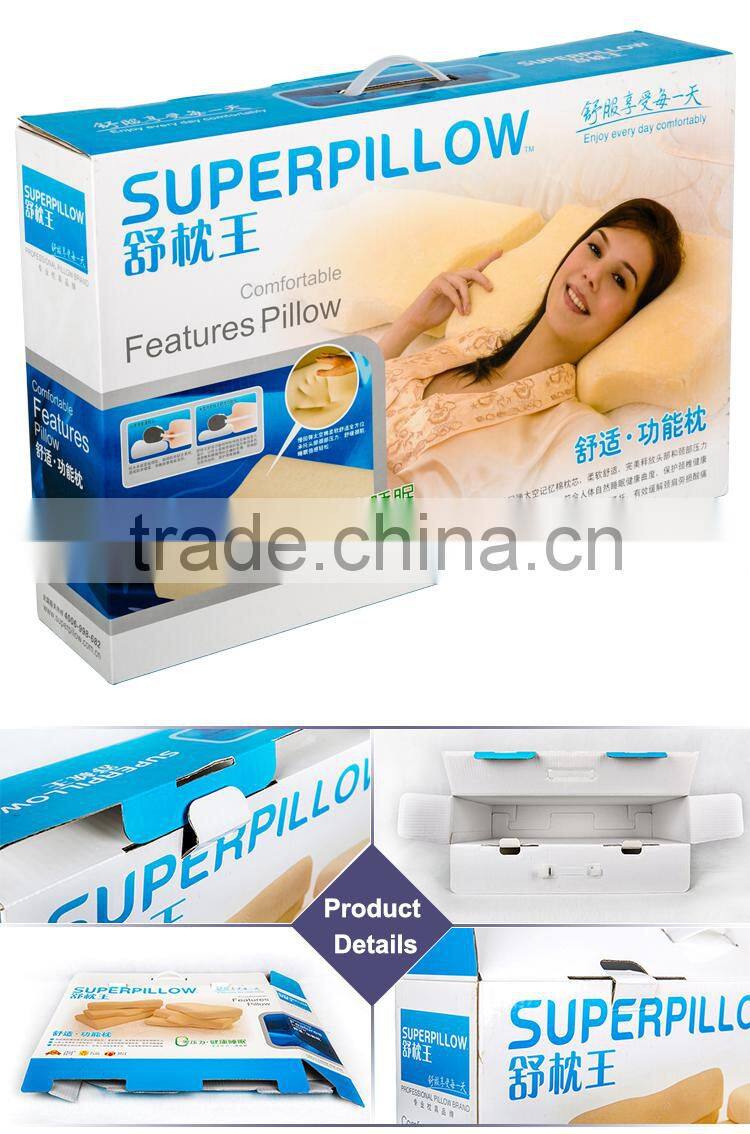 Professional Factory Biodegradable Raw Material Custom Color Strong Packaging Hard Cardboard Carrying Box with Handle