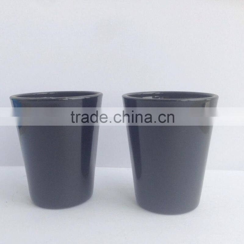 CE/EU/FDA/SGS high quality black shot glass/painted mini wine shot glass with customer's logo