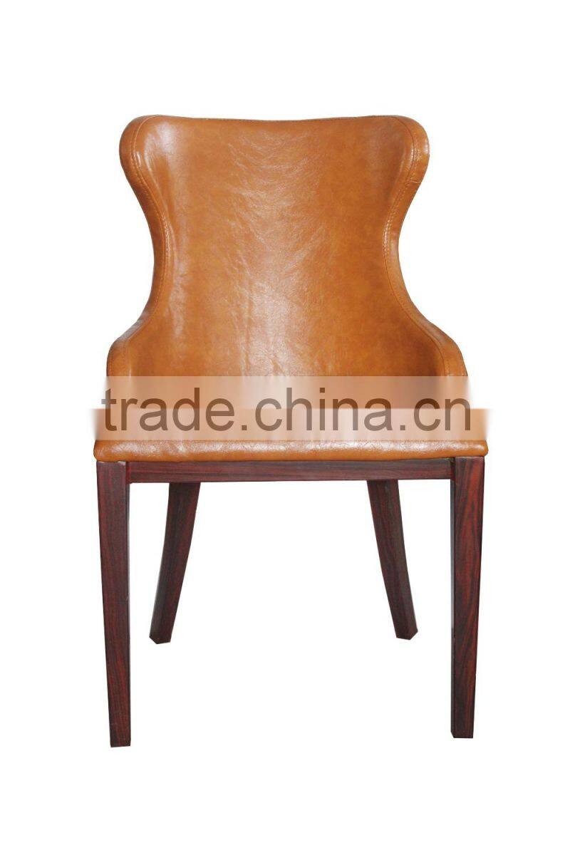 modern high back heavy duty metal leather dining room chairs wood furniture