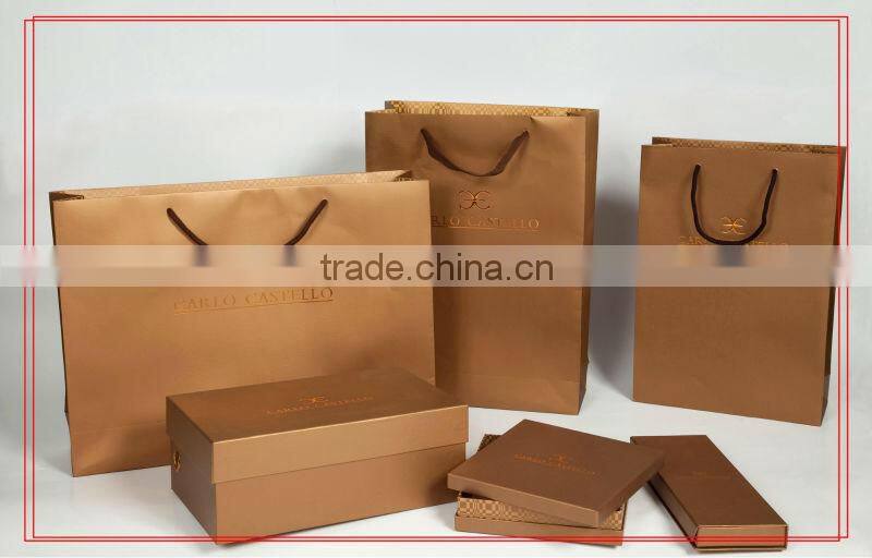 multicolor stripe paper bag rope handle custom 2014