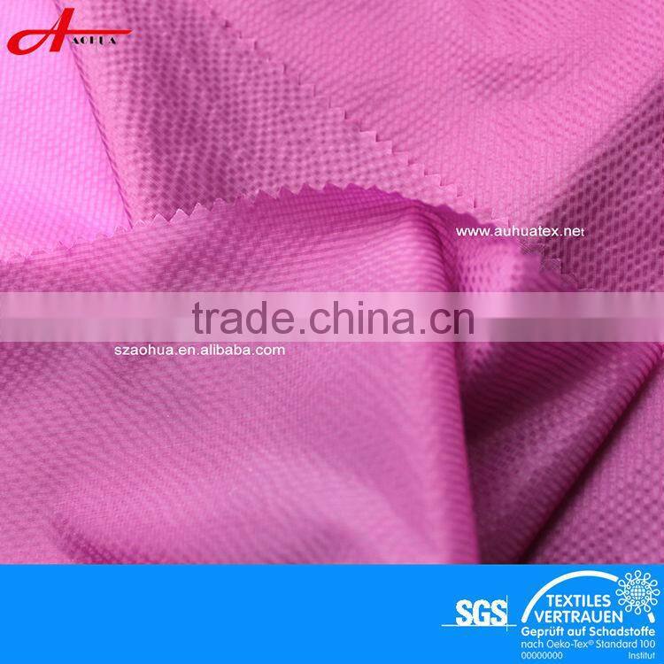 Nylon cire waxed grid fabric