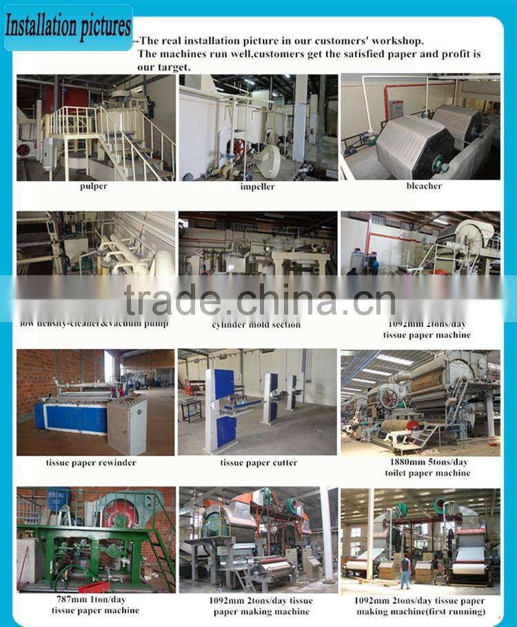 Dingchen 100% Recycle Pulp Material and Core machinery printing toilet paper machinery